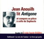 Couverture du livre Antigone (Livre Lu) Lu par Jean Anouilh - ANOUILH JEAN - 3260050646055