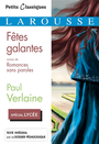 Couverture du livre Fêtes galantes : spécial lycée ; Romances sans paroles - VERLAINE PAUL - 9782035987082