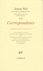 Couverture du livre Oeuvres complètes VII: Correspondance familiale - WEIL SIMONE - 9782070138524