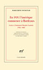 Couverture du livre En 1939, l'Amérique commence à Bordeaux - YOURCENAR MARGUERITE - 9782070139781