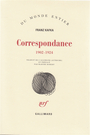 Couverture du livre Correspondance : 1902-1924 - KAFKA FRANZ - 9782070235223
