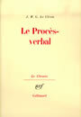 Couverture du livre Procès-verbal (Le) - Le Clézio Jean-Marie Gustave - 9782070238217