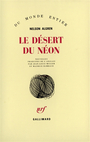 Couverture du livre Le desert du neon - ALGREN NELSON - 9782070267576
