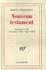 Couverture du livre Nouveau testament : journaliers, XII - JOUHANDEAU MARCEL - 9782070279586