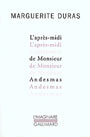 Couverture du livre Après-midi de Monsieur Andesmas (L') - DURAS MARGUERITE - 9782070286645