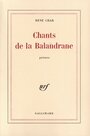 Couverture du livre Chants de la Balandrane - Char René - 9782070298303