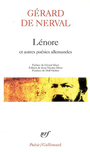 Couverture du livre Lenore et autres poesies alemandes - NERVAL GERARD DE - 9782070314775