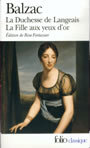 Couverture du livre La duchesse de langeais. la fille aux yeux d'or - BALZAC HONORE DE - 9782070368464