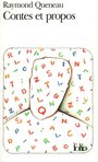 Couverture du livre Contes et propos - QUENEAU RAYMOND - 9782070382200