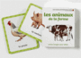 Couverture du livre Animaux de la ferme : cartes-imagier pour bébés - Gravier-Badreddine Delphine - 9782070658435