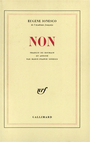 Couverture du livre Non - IONESCO EUGENE - 9782070706754