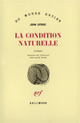Couverture du livre La condition naturelle - UPDIKE JOHN - 9782070710683