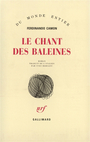Couverture du livre Le chant des baleines - CAMON FERDINANDO - 9782070719358