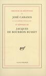 Couverture du livre Discours de reception a l'academie francaise et reponse - CABANIS JOSE & BOURBON BUSSET - 9782070725694