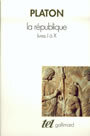 Couverture du livre La republique livres 1 a 10 - PLATON - 9782070727254
