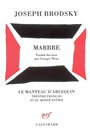 Couverture du livre Marbre - BRODSKY JOSEPH - 9782070733224