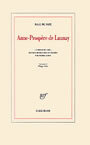 Couverture du livre Anne-prospere de launay - SADE MARQUIS DE - 9782070734696