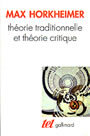 Couverture du livre Theorie traditionnelle et theorie critique - HORKHEIMER MAX - 9782070745883