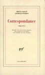Couverture du livre Correspondance 1960-1971 - PARAIN BRICE & PERROS GEORGES - 9782070752850