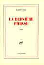 Couverture du livre La derniere phrase - MCNEIL DAVID - 9782070755479
