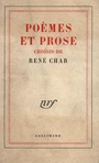 Couverture du livre Poèmes et prose choisis - Char René - 9782072037542