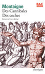 Couverture du livre Des cannibales suivi de Des coches - MONTAIGNE MICHEL DE - 9782072861468