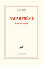Couverture du livre Radar poésie - BADIOU ALAIN - 9782072886706