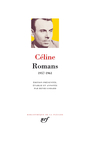 Couverture du livre Romans. 1957-1961 - Céline Louis-Ferdinand - 9782073027511