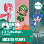 Couverture du livre Les Pyjamasques - Mission nature - 4 histoires - ROMUALD - 9782075191623