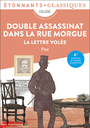 Couverture du livre Double Assassinat dans la rue Morgue - La Lettre volée (classe de 4ème) - POE EDGAR ALLAN - 9782080172440