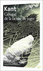 Couverture du livre Critique de la faculté de juger - KANT - 9782080494931