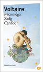 Couverture du livre Micromégas suivi de Zadig et de Candide - VOLTAIRE - 9782080512222