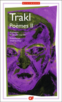 Couverture du livre Poemes II - TRAKL GEORG - 9782080711052