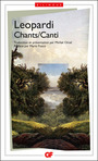Couverture du livre Chants = Canti - LEOPARDI GIACOMO - 9782081487055
