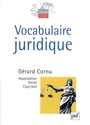 Couverture du livre Vocabulaire juridique - CORNU GERARD - 9782130559863