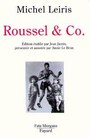 Couverture du livre Roussel & co. - LEIRIS MICHEL - 9782213598123
