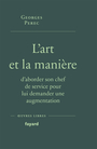 Couverture du livre Art et la manière d'aborder son chef de service pour lui demander - PEREC GEORGES - 9782213726939