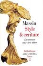 Couverture du livre Style & ecriture   du rococo aux arts deco - MASSIN - 9782226122247