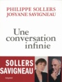 Couverture du livre Une conversation infinie - Sollers Philippe & Savigneau - 9782227492196