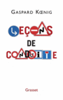 Couverture du livre Leçons de conduite - KOENIG GASPARD - 9782246786023