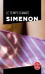 Couverture du livre Temps d'Anaïs (Le) - SIMENON GEORGES - 9782253133957