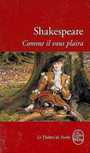 Couverture du livre Comme il vous plaira - SHAKESPEARE WILLIAM - 9782253161110