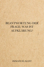 Couverture du livre Beantwortung der Frage: Was ist Aufklärung? - KANT IMMANUEL - 9782291608066