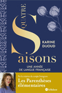 Couverture du livre Quatre saisons : une année de langue française - Dijoud Karine - 9782321020998