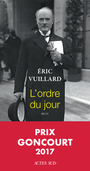 Couverture du livre Ordre du jour (L') - Vuillard Éric - 9782330078973
