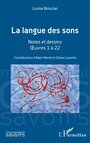 Couverture du livre La langue des sons - Boisclair Louise - 9782336428383