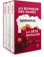 Couverture du livre Coffret Zola Au bonheur des dames, Germinal, La bête humaine - ZOLA EMILE - 9782351784181