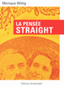 Couverture du livre Pensée straight (La) - WITTIG MONIQUE - 9782354801281