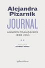Couverture du livre Journal T.2 : Années françaises : 1960-1964 - PIZARNIK ALEJANDRA - 9782356541185