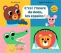 Couverture du livre C'est l'heure du dodo, les copains ! - Peacock Lou - 9782408064556